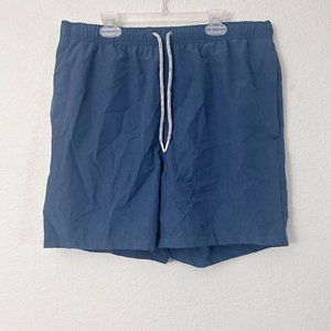 Rainforest Blue Drawstring Shorts Men's Size L